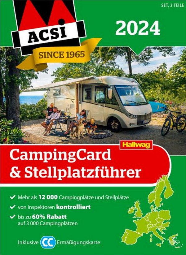 ACSI Stellplatzführer 2024 Europa und CampingCard